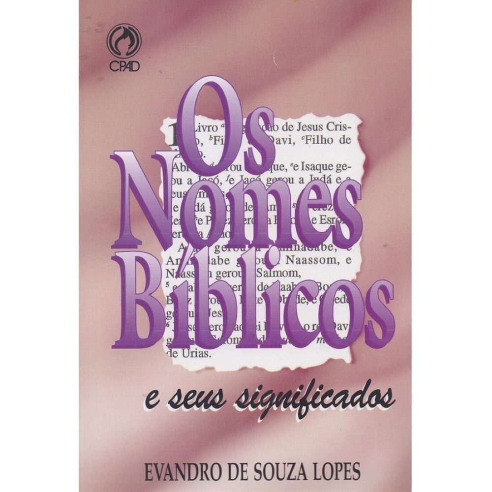 Os Nomes B Blicos E Seus Significados Submarino