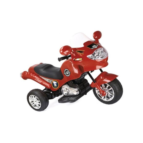 Moto Eletrica Infantil Xplast Speed Chopper 6V Branca Vermelha