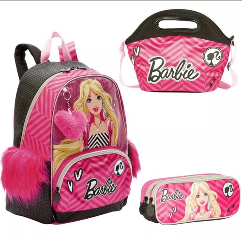 Mochila escolar Barbie A Princesa E A Pop Star Sestini no Shoptime