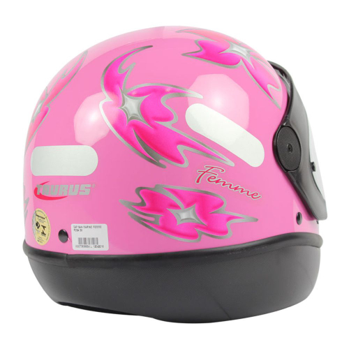 Capacete Moto Infantil Feminino Barato Liberty Four Pro Tork Fechado Rosa  Branco Rosa kit Criança Tamanho 54 Promoção Lançamento Menina Criança