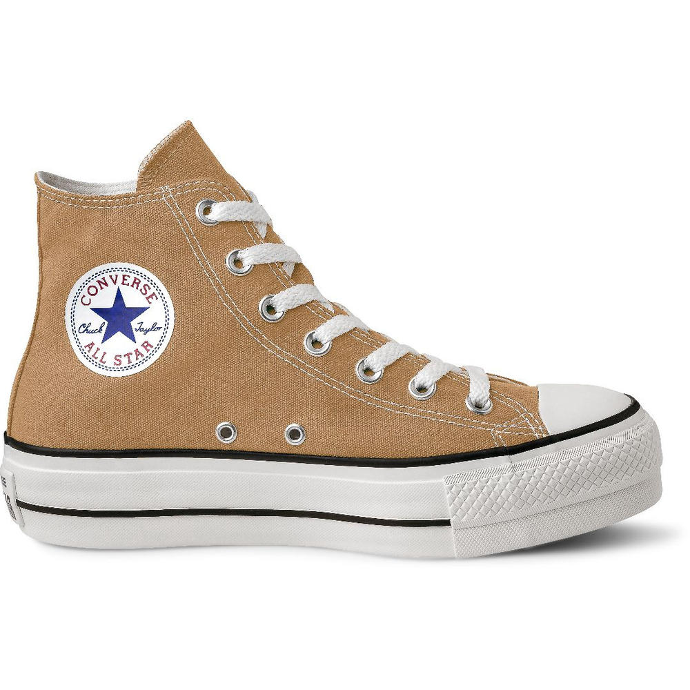 All star plataforma hot sale vermelho cano alto