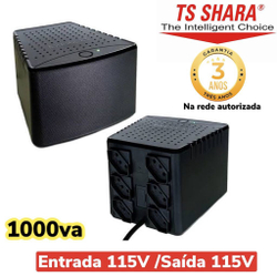 Estabilizador Ts Shara Powerest 1000va Mono 115v 6 tomadas 9006 Menor preço em Estabilizador Ts Shara Powerest 1000va Mono 115v 6 tomadas 9006