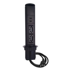Torre Totem Manual 2 Tomada 20a 2 Usb Preta Menor preço em Torre Totem Manual 2 Tomada 20a 2 Usb Preta