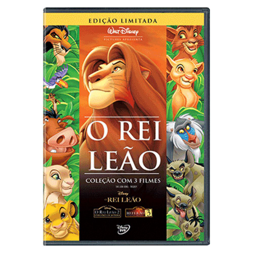 O Rei Leão Coleção com 3 Filmes - dvd