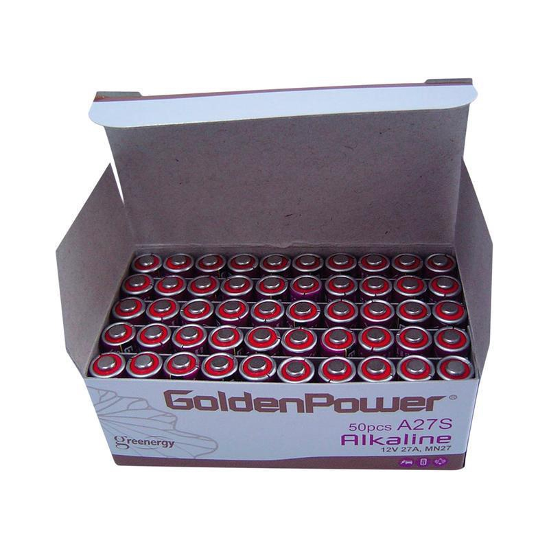 Bateria Golden Power 12V A27S Alkaline Caixa Com 50 Unidades em ...