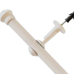 Kit Varão Para Cortina 2,5 Metros 19Mm Branco Menor preço em Kit Varão Para Cortina 2,5 Metros 19Mm Branco