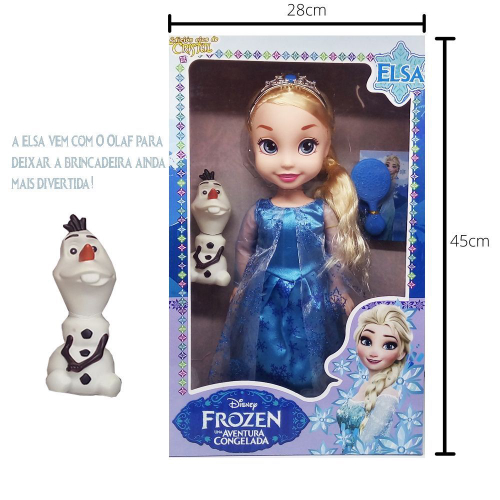 Boneca Elsa disney com musica e olaf