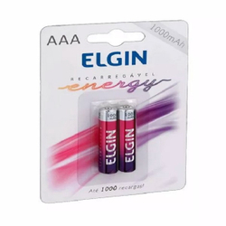 Pilha Recarregável aaa Palito 1000mah Elgin 2 Pilhas Menor preço em Pilha Recarregável aaa Palito 1000mah Elgin 2 Pilhas