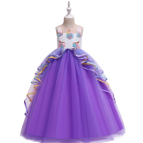 vestido roxo infantil festa
