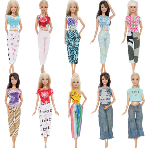 Kit de Roupas Para Bonecas Barbie ou Similar Hey Girl