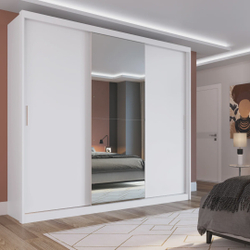 Guarda Roupa Casal 3 Portas 1 Espelho 100% mdf London Yescasa Menor preço em Guarda Roupa Casal 3 Portas 1 Espelho 100% mdf London Yescasa