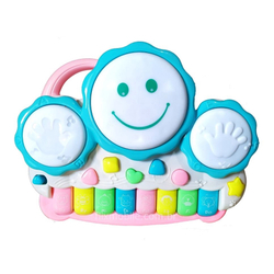 Menor preço em Pianinho Bebe Brinquedo Infantil Educativo Piano Musical Baby Tambor Azul