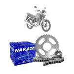Kit Relação Transmissão Nakata Yamaha ybr 125 Factor 2003-16