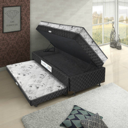 Cama Box Solteiro Conjugado com Cama Auxiliar e Baú Carol ii Somopar é boa?