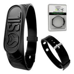 Pulseira magnética infra quantic sil preta Menor preço em Pulseira magnética infra quantic sil preta