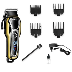 Menor preço em Máquina Cortar Cabelo Sem Fio Profissional Kemei KM-1990 (Bivolt)