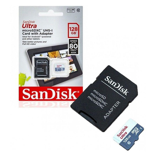 Cartão Micro SD 128 Gb 100 Mb/s 4K– Sandisk, Cartão de Memória