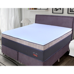 Pillow Top King fa Colchões Topper Espuma Viscoelástica Branco