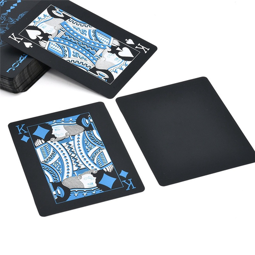 High Quality Black Plastic PVC Poker Waterproof Magic Playing Cards Table Game N High Quality Black Plastic PVC Poker Waterproof Magic Playing Cards Table Game N