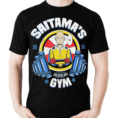 One Punch Man Anime T-shirt - Saitama's Gym