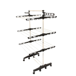 Varal De Chão Vertical 3 Níveis Equivalente A 10M Lineares Menor preço em Varal De Chão Vertical 3 Níveis Equivalente A 10M Lineares