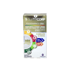 Polivitamínico Para Cabelos E Unhas Supracorp 60 Cápsulas Menor preço em Polivitamínico Para Cabelos E Unhas Supracorp 60 Cápsulas