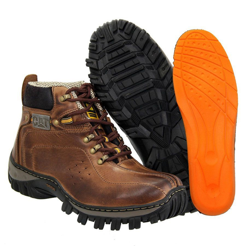 Coturno adventure bota caterpillar couro látego marrom- em Promoção na  Americanas