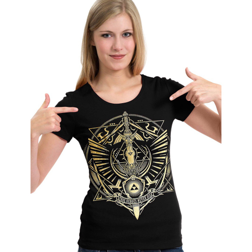 Camiseta masculina Legends Never Die Link Zelda Arte Camisa Blusa