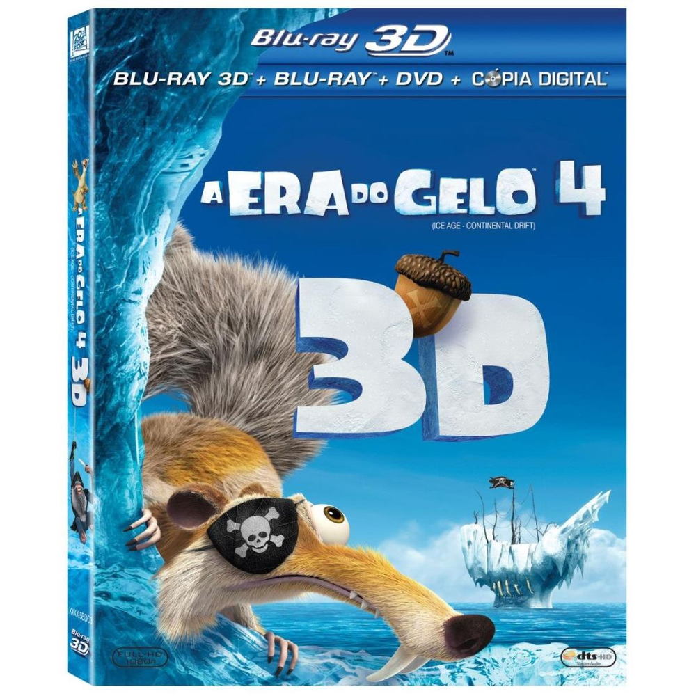 A Era Do Gelo 4 Blu-ray 3d + Blu-ray + Dvd + Cópia em Promoção na Americanas