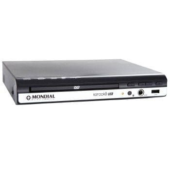 DVD Player Mondial D-15 Com Karaokê, Entrada USB e Ripping