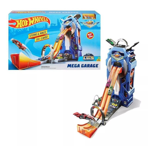 Hot Wheels City Mega Garage Playset with 1 Vehicle