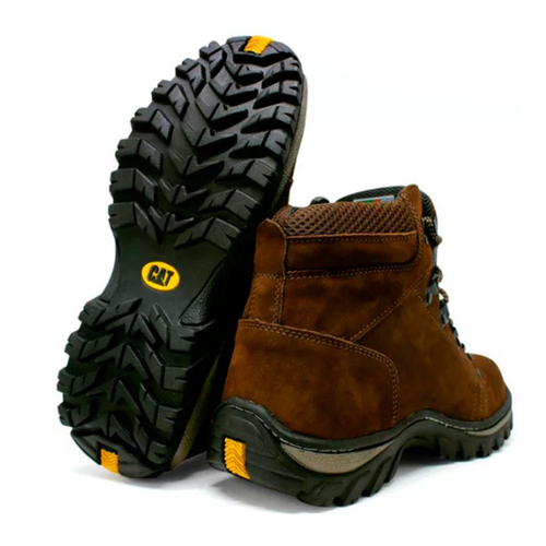 Bota Caterpillar Masculina Original De Couro +palmilha Ortopédica