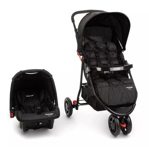 Carrinho de Bebe Voyage Bebê Conforto Delta Duo Preto Cax00678 Carrinho de Bebe Voyage Bebê Conforto Delta Duo Preto Cax00678