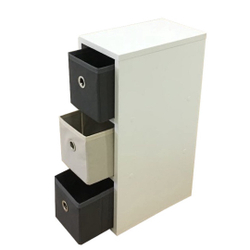 Mesa de Cabeceira gaveteiro Organibox com 3 gavetas 18x55x30cm Menor preço em Mesa de Cabeceira gaveteiro Organibox com 3 gavetas 18x55x30cm