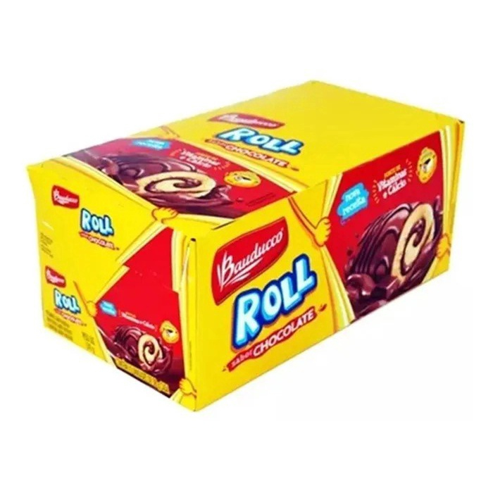 ROCAMBOLE BAUDUCO ROLL CHOCOLATE 34G - MERCEARIA, DOCES,CHOCOLATES