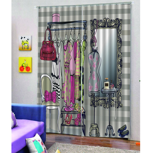 cortinas blackout 3d closet janela cortinas para sala de estar quarto