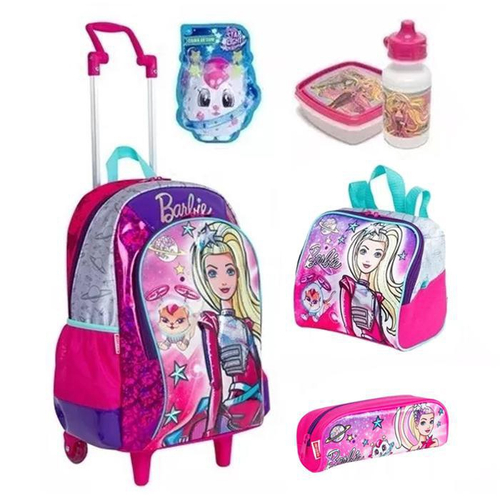 Kit Mochila Barbie Girl Tamanho Grande Original Sestini em Promoção na  Americanas