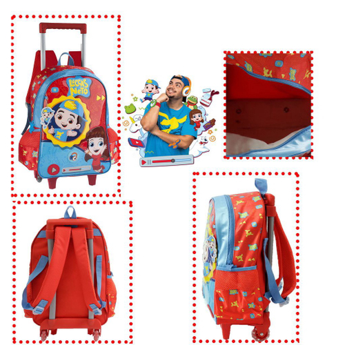 Kit Conjunto Mochila Escolar Infantil Luccas Neto Rodinhas Carrinho  Impermeável Alça De Costas Resistente Grande Vermelha Menino + Estojo Duplo  Clio na Americanas Empresas