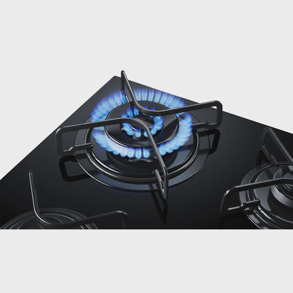 Cooktop Brastemp Timer Touch 4 Bocas Preto Bivolt no Shoptime