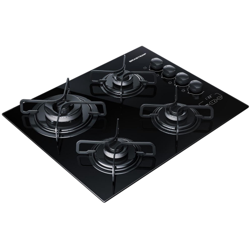 Cooktop Brastemp Timer Touch 4 Bocas Preto Bivolt no Shoptime