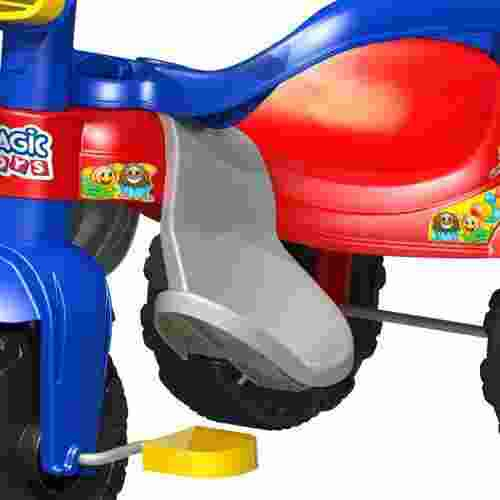 TRICICLO TICO-TICO BICHOS AZUL COM ARO MAGIC TOYS 3510