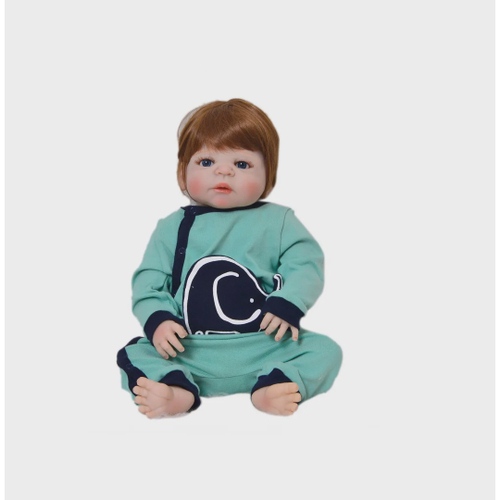 Bebê Reborn Menino Realista 100% silicone 47cm - Lucas em Promoção na  Americanas