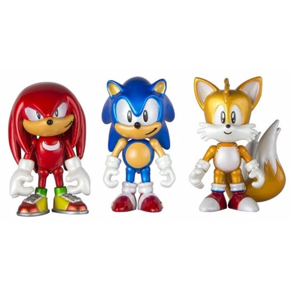 Boneco tomy sonic 25 anos kit colecionador 3 fig 22050A1