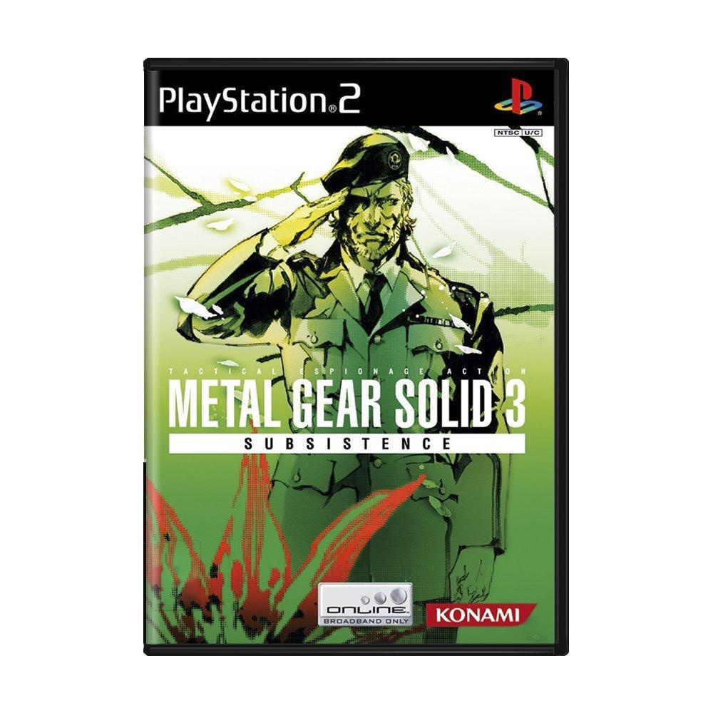 PS2 - Playstation 2 - Jogo Metal Gear Solid 3 Snake Eat