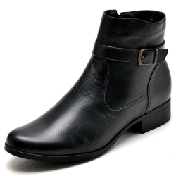Bota Botina Couro Country Cano Curto jna shoes Feminina Menor preço em Bota Botina Couro Country Cano Curto jna shoes Feminina