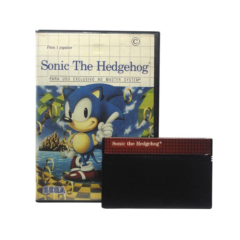 Manual de Master System do jogo Sonic The Hedghog da S