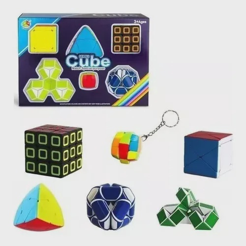 Kit 4 Cubos Magico Series Cube Match Special Porpose Cubo Mania - Tabacaria  e Presentes