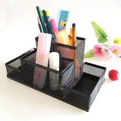 Acessórios De Mesa De Malha De Escritório Organizador Caddy Suprimentos De Armazenamento, 4 Compartimentos é boa?