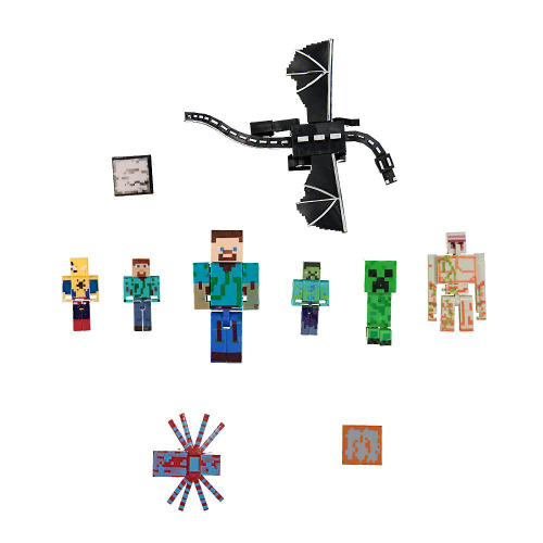 Kit Bonecos Minecraft C/ Dragão em Promoção na Americanas