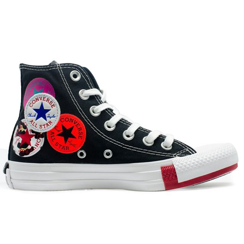 Tênis Converse Chuck Taylor All Star Cano Alto Preto Infantil em Promoção  na Americanas